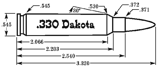 .330 Dakota (Using 180 GR Nosler Bullets)